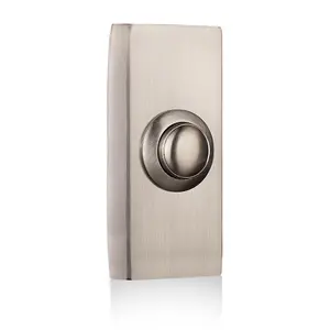 Byron DBW-21025 Wired Door Bell Push Nickel 2204BN