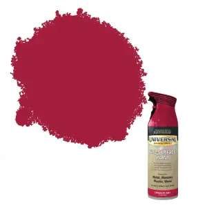 Rust-Oleum Universal Crimson red Gloss Multi-surface Protector Spray paint, 400ml