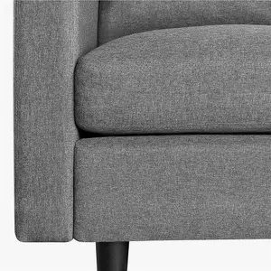 Yaheetech Light Grey Fabric Upholstered 3-Seater Sofa Couch