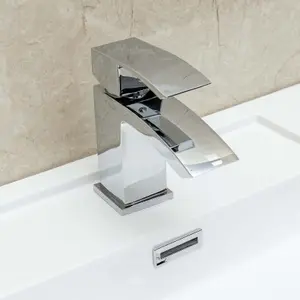 Stark Polished Chrome Deck-mounted Basin Mono Mixer Tap