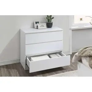 Birlea Oslo 3 Drawer Chest White