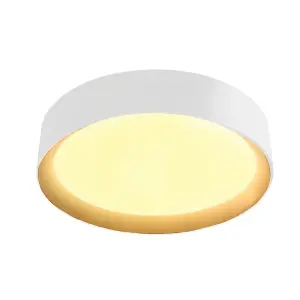 Luminosa Lea LED Ceiling Flush Light 60W 3020Lm 3000K White