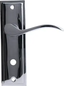 Sandleford Lupton Bathroom  Door Handle Lever Set - Polished Chrome