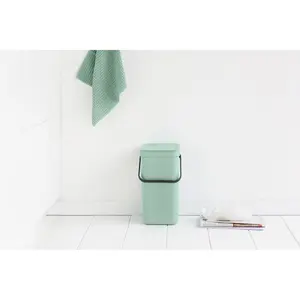 Brabantia Sort and Go 12 Litre Waste Bin Jade Green