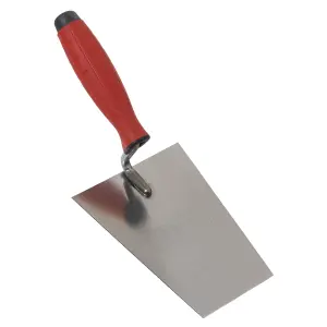 Sealey Stainless Steel Masonry Trowel Rubber Handle 160mm Soft Grip T1203