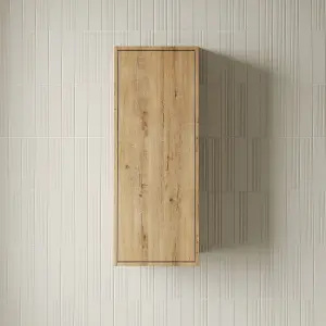 Banyetti Venti 900mm Wall Hung Wall Cabinet - Ostippo Oak