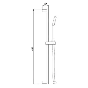 Bathroom Concealed Thermostatic Shower Mixer Abs Head Bath Filler & Handset Rail