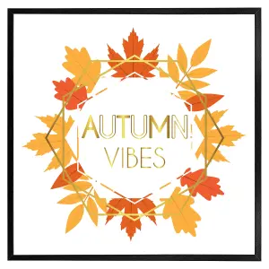 Autumn vibes (Picutre Frame) / 20x20" / White