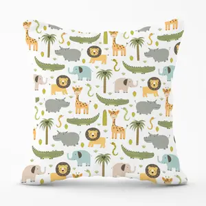 Cute Safari Animals Cushions 45cm x 45cm