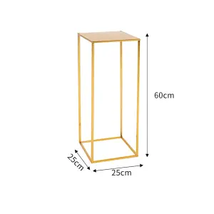 Golden Tall Metal Floor Vase Flower Stand Wedding Centrepieces 60cm (H)