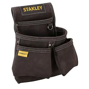 Stanley STA180116 Leather Double Pouch Nail Screw Tool Pouch STST1-80116