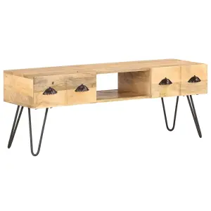 Berkfield TV Cabinet 120x35x45 cm Solid Mango Wood