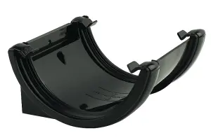 FloPlast Black Half round Union Bracket (Dia) 112mm