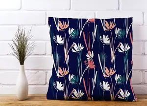 Hand Drawn Wild Flowers Cushions 45cm x 45cm