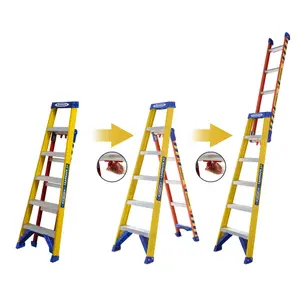 Werner Leansafe 3-way 2.89m Fibreglass Combination Ladder