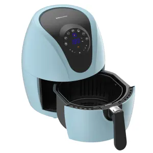 EMtronics Digital Large 4.5L Air Fryer with 60 Minute Timer - Aqua Blue