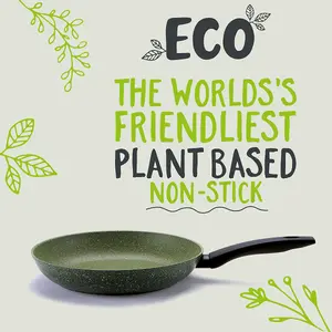 Prestige Eco Green Round Aluminium Induction Suitable Plant Based Non-Stick Frying Pan Set 20 & 24cm Twin Pack