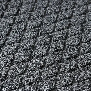 JVL Dirt Defender Scraper Doormat 40x60cm Diamond Grey