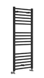 Aquarius Graph High Heat Output Straight 1200 x 500mm Anthracite Towel Radiator AQGR0154