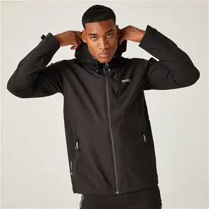 Regatta Men's Breathable Britedale Waterproof Jacket Black