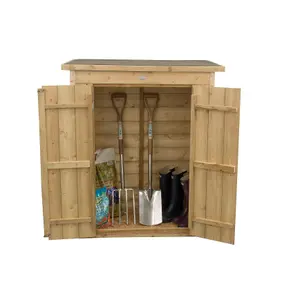 Forest Garden Natural timber Shiplap Pent Garden storage 2x3 ft 1320mm 1080mm