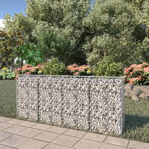 Berkfield Gabion Wall with Covers Galvanised Steel 200x20x85 cm