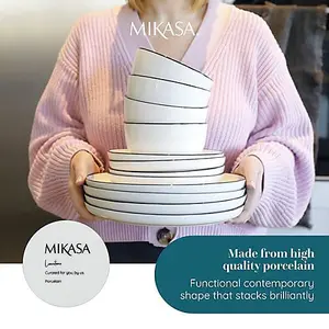 Mikasa Limestone 12 Piece Dinner Set