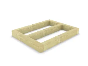 Wooden shed bases 4x3 (W-118cm x D-94cm), made of 38mm x 140mm