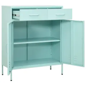 Berkfield Storage Cabinet Mint 80x35x101.5 cm Steel