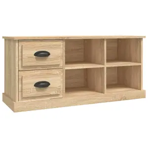 Berkfield TV Cabinet Sonoma Oak 102x35.5x47.5 cm Engineered Wood