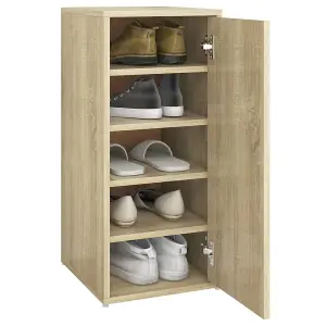 Berkfield Shoe Cabinets 2 pcs Sonoma Oak 32x35x70 cm Engineered Wood