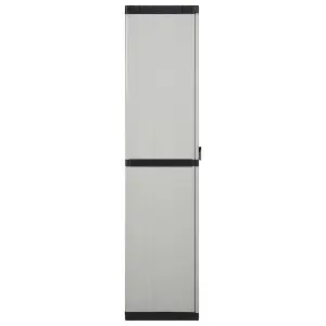 Berkfield Garden Storage Cabinet with 3 Shelves Grey&Black 68x40x168 cm