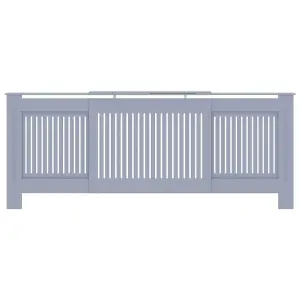 Berkfield MDF Radiator Cover Grey 205 cm