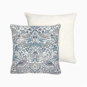 William Morris Strawberry Thief Sky Cushion