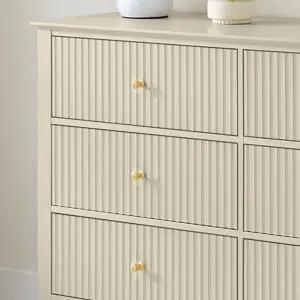 Melody Maison Large 6 Drawer Chest of Drawers - Hales Taupe Range