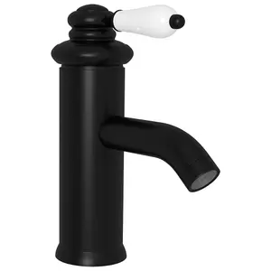 Bathroom Basin Faucet Black 130x180 mm