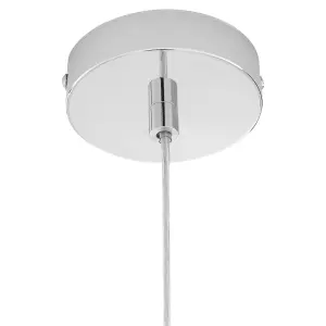 Interiors by Premier Jasper Bowl Shaped Pendant Light with Chrome Finish