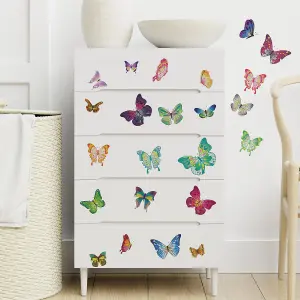 Walplus Butterflies Kids Sticker PVC Multicoloured