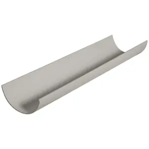 FloPlast Miniflo White Half round Gutter length (L)2m (Dia)76mm