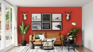 Leyland Trade Vinyl Soft Sheen Walls & Ceilings Emulsion Paint Pure Red (RAL 3028) - 5L