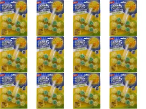 Max Flush Citrus Sparkle Toilet Rim Block Cleaner (Twin Pack) (Pack of 12)