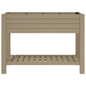 Berkfield Garden Raised Bed Light Brown 110x45x79 cm Polypropylene