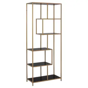 Romilda Bookcase Black/Gold