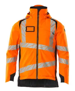 Mascot Accelerate Safe Lightweight Winter Jacket with CLIMascot - Hi-Vis Orange/Dark Navy (Hi-Vis Orange/Dark Navy)  (XXXXX Large)