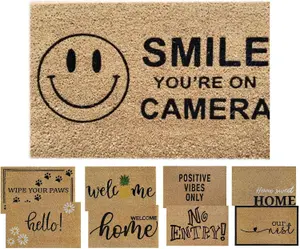 Coir Door Mat 60x40cm - Non-Slip Absorbent Indoor/Outdoor Eco-Friendly- Ideal for Door Entrance- Large (ON THE CAMERA)