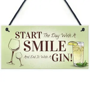 Funny Gin Gift Hanging Kitchen Bar Plaque Gin Lover Gift Gift For Friend