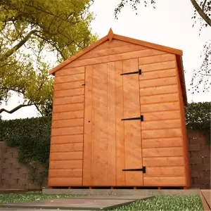 12x6 (3.66m x 1.82m) Wooden Tongue & Groove APEX Shed With 6 Windows & Single Door (12mm T&G Floor & Roof) (12ft x 6ft) (12x6)