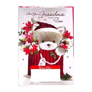 Simon Elvin For You Grandma With Lots Of Love Christmas Card (Pack of 6) Multicoloured (One Size)