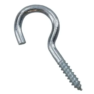 Screw Hook Fasteners Hangers Zinc Coated Finish 12mm Dia 40mm length 24pc