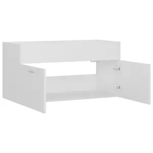 Berkfield Sink Cabinet White 90x38.5x46 cm Engineered Wood